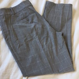 ANN TAYLOR Grey check trousers